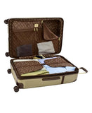London Fog Brentwood IV 25" Expandable Spinner Hardside Suitcase, Latte