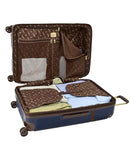 London Fog Brentwood IV 29" Expandable Spinner Hardside Suitcase, Midnight Blue