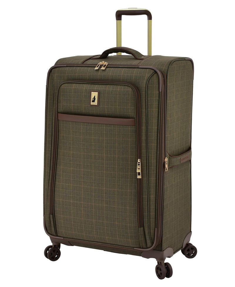 London Fog Brentwood IV 29" Expandable Spinner Softside Suitcase, Sedona Bronze