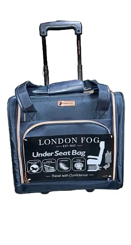 LONDON FOG Bromley 15-Inch Under The Seat Bag,Navy Blue | Backpacks4Less