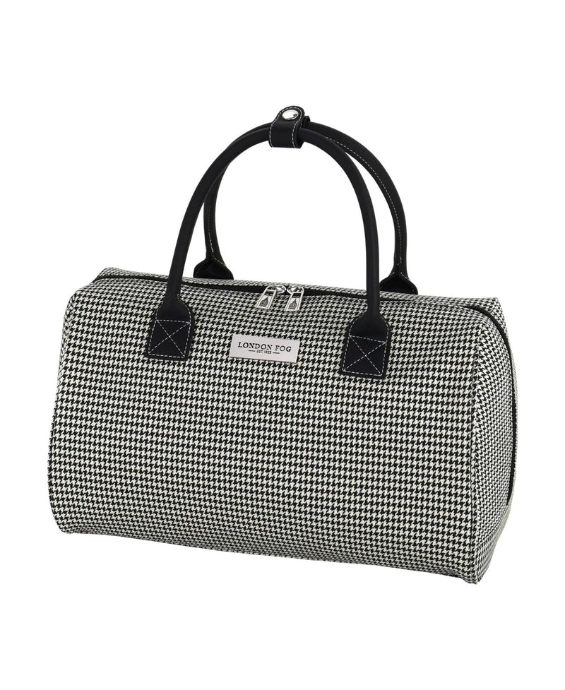 London Fog Cambridge 16" Classic Satchel, Black White Houndstooth