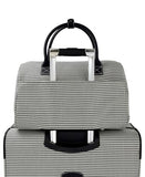 London Fog Cambridge 16" Classic Satchel, Black White Houndstooth