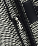 London Fog Cambridge 25" Expandable Softside Spinner, Black White Houndstooth