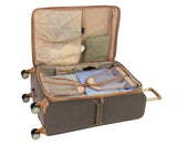 London Fog Kensington Navy Sand Herringbone 24" Expandable Spinner