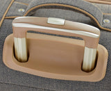 London Fog Kensington Navy Sand Herringbone 24" Expandable Spinner
