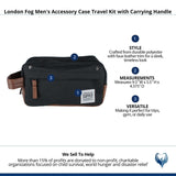 London Fog Men's Travel Accessory Case with Handle