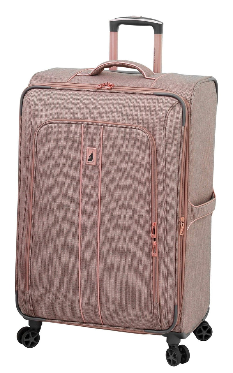 London Fog Newcastle 28 8 - Wheel Spinner, Rose Charcoal Herringbone