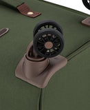 London Fog Nottingham 25 Inch Expandable Spinner Softside Suitcase, Olive Chestnut