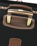 London Fog Nottingham 29 Inch Expandable Spinner Softside Suitcase, Black Chestnut