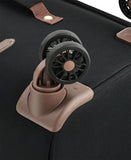London Fog Nottingham 29 Inch Expandable Spinner Softside Suitcase, Black Chestnut