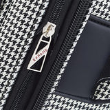London Fog Oxford III 20" Expandable Spinner Black-White Houndstooth