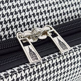 London Fog Oxford III 20" Expandable Spinner Black-White Houndstooth