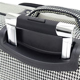London Fog Oxford III 20" Expandable Spinner Black-White Houndstooth