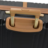 London Fog Southbridge 20 Inch Carry On Expandable Spinner HS, Black