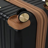 London Fog Southbridge 20 Inch Carry On Expandable Spinner HS, Black