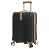 London Fog Southbridge 20 Inch Carry On Expandable Spinner HS, Black
