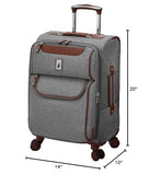 London Fog Westminster 20" Expandable Spinner Carry On Grey
