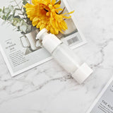 LONGWAY 1 Oz 30ml Clear Airless Cosmetic Cream Pump Bottle Travel Size Dispenser Refillable Containers/Foundation Travel Pump Bottle for Shampoo (Pack of 6)