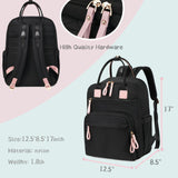 LORADI 18 Pockets Large Diaper Bag Backpack with 4 Insulated Pockets and Stroller Clips, Baby Shower Essentials (Black, Large)