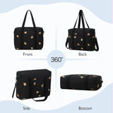 LORADI Convertible Diaper Bag Tote with Insulated Pockets and Stroller Hooks for Travel newborn