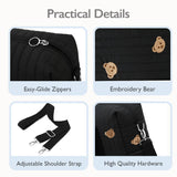 LORADI Convertible Diaper Bag Tote with Insulated Pockets and Stroller Hooks for Travel newborn