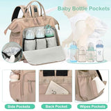 LORADI Large Diaper Bag Tote (Mocha, Large-20L)