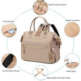 LORADI Large Diaper Bag Tote (Mocha, Large-20L)