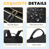 LORADI Lightweight Diaper Bag Backpack with Stroller Clips, Insulated Pockets, Baby Shower Essentials (Nylon, Black)