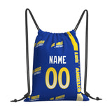 Los Angeles Drawstring Bags Custom any Name and Number Backpack for Men Youth Boy Gifts 14" X 16"