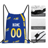 Los Angeles Drawstring Bags Custom any Name and Number Backpack for Men Youth Boy Gifts 14" X 16"