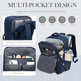 Lossga Travel Backpack, Personal Item Bag 18x14x8 Inches, Frontier Airlines Travel Bag, Weekender Bags for Women and Men, Water Resistant Lightweight Carry on Flight Approved for Traveling Business