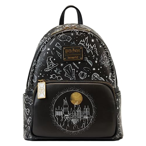 Loungefly Harry Potter All Over Print Women's Double Strap Shoulder Bag Purse | Backpacks4Less
