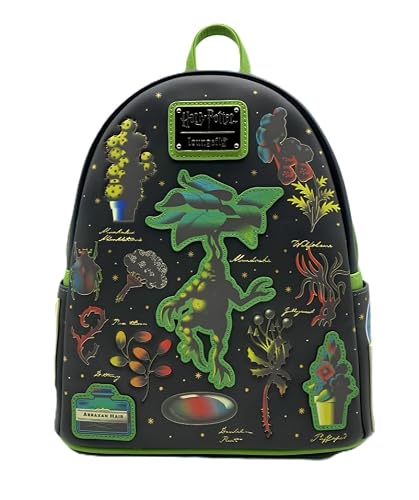 Loungefly Harry Potter Herbology Mini Backpack Mandrake Magical Plants Womens Double Strap Shoulder Bag | Backpacks4Less