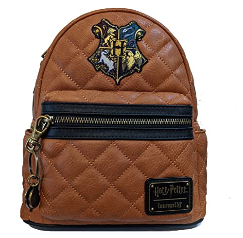 Loungefly Harry Potter Hogwarts Crest Faux Leather Quilted Shoulder Bag | Backpacks4Less