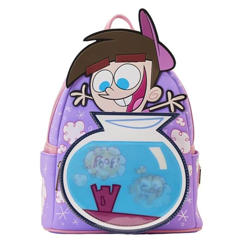 Loungefly Nickelodeon: Fairly Odd Parents Lenticular Timmy Turner with Fishbowl Cosmo and Wanda Mini-Backpack, Amazon Exclusive | Backpacks4Less