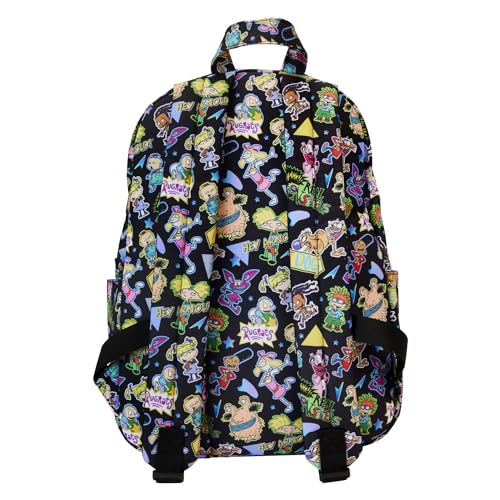 Loungefly Nickelodeon Retro AOP Full Size Nylon Backpack