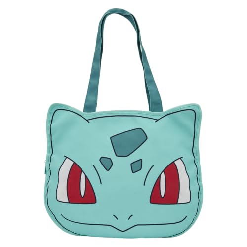Loungefly Pokémon: Bulbasaur - Canvas Tote Bag with Zipper - Collectible Bags | Backpacks4Less