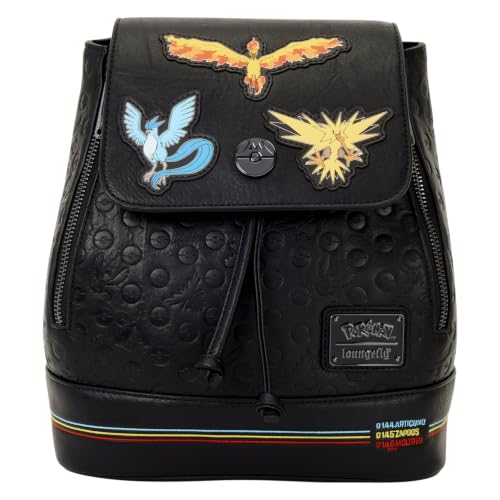 Loungefly Pokémon: Legendary Birds - Articuno, Moltres, and Zapdos - Embroidered Characters Mini Backpack - Collectible Bags | Backpacks4Less