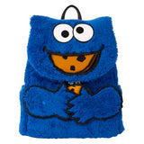 Loungefly Sesame Street Cookie Monster Plush Mini Backpack