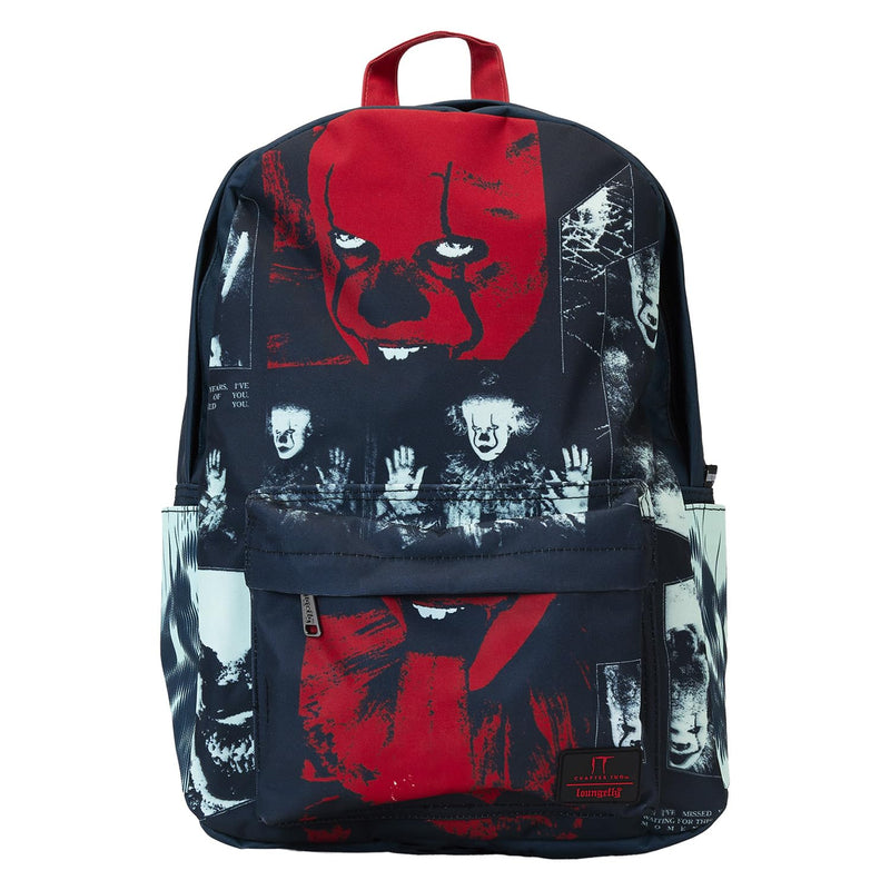 Loungefly Warner Brothers It Pennywise I Heart Horror Nylon Full - Size Backpack
