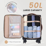 LOVEVOOK 20 Inch Carry On Luggage 22x14x9 Airline Approved, Lightweight Softside Carry - on Suitcase with Spinner Wheels & TSA Lock, Water - Resistant Travel Luggage for Men Women