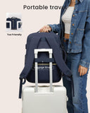 LOVEVOOK 40L Large Travel Backpack for Women Men, 17 Inch Carry on Backpack for Traveling on Airplane, Personal Item Travel Bag Airline Approved, Business Causal Weekender Backpack, Blue - Black
