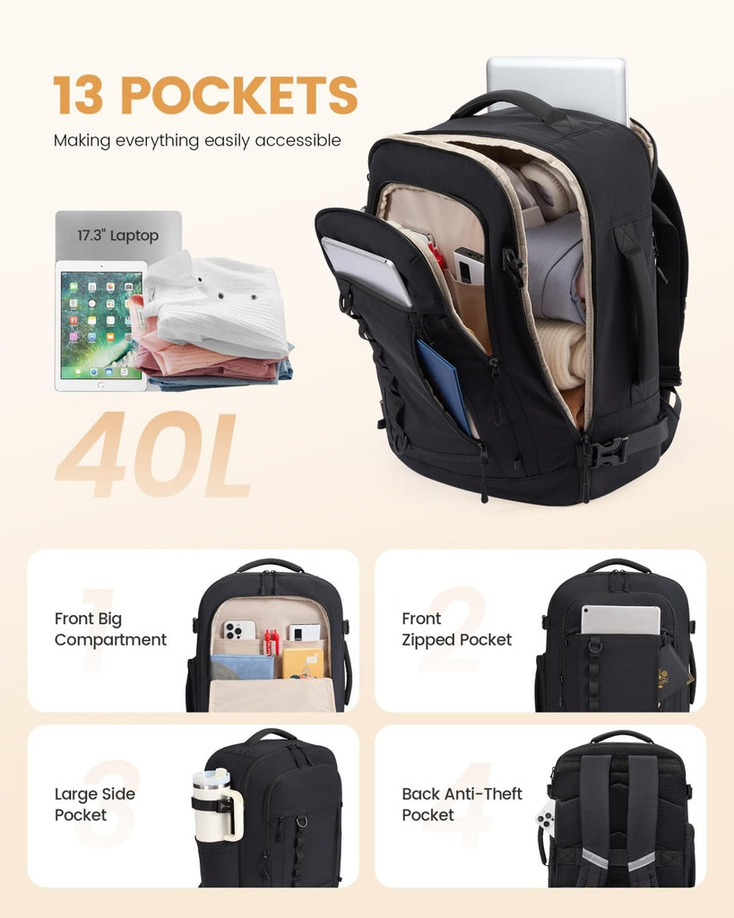 LOVEVOOK 17.3-Inch Laptop Backpack