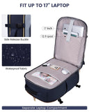 LOVEVOOK 40L Travel Backpack for Women & Men, Airline Approved Carry On Luggage with 3 Packing Cubes, TSA Overnight Bags, Waterproof Personal Item Bag, Weekender Essentials Backpacks fits 17" Laptop