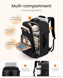 LOVEVOOK 40L Travel Backpack for Women Men, TSA Personal Item Travel Bag Fits 17.3inch Laptop, Waterproof Airline Approved Carry On Luggage With 2 Cubes for Weekender Hiking Business, Black
