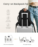 LOVEVOOK 40L Travel Backpack for Women & Men,Airline Approved Carry On Backpack with 3 Packing Cubes,TSA Waterproof Personal Item Bag,Weekender Overnight Essentials Backpacks fits 18" Laptop