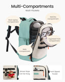 LOVEVOOK 50L Travel Backpack for Women & Men, TSA Approved Carry On Backpack with 3 Packing Cubes, Waterproof Personal Item Bag Fits 17" Laptop, Weekender Essentials Overnight Backpack for Trip