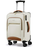 LOVEVOOK Carry On Luggage 22x14x9 Airline Approved, 20 Inch Softside Suitcases with Wheels, Lightweight Spinner Carry on Suitcase with TSA Lock, Water - Resistant Large Capacity Luggage for Travel