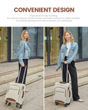 LOVEVOOK Carry On Luggage 22x14x9 Airline Approved, 20 Inch Softside Suitcases with Wheels, Lightweight Spinner Carry on Suitcase with TSA Lock, Water - Resistant Large Capacity Luggage for Travel