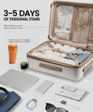 LOVEVOOK Carry On Luggage 22x14x9 Airline Approved, Expandable Hard Shell Suitcase with Spinner Wheels, USB Charging Port & Front Pocket, PC Hardside Rolling Luggage with TSA Lock for Travel